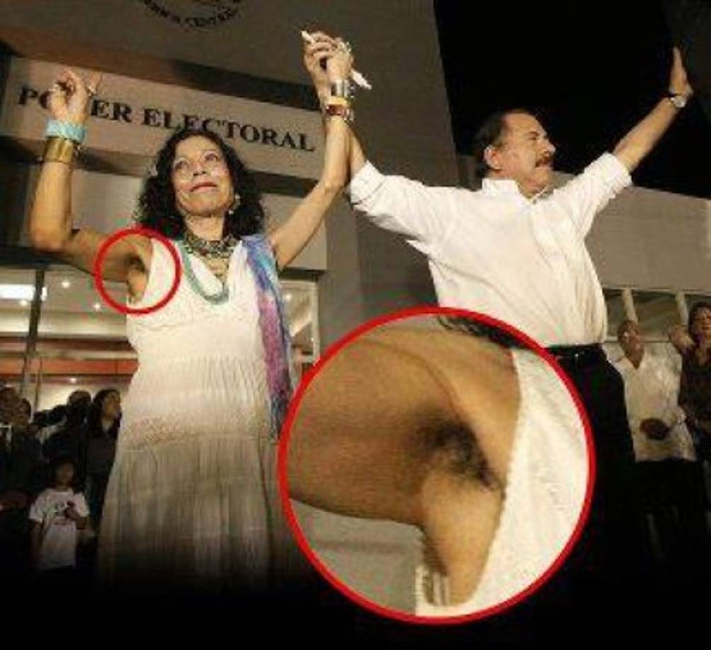 Su matrimonio eclesiástico se celebró en 2005. Desde 2007 es primera dama de Nicaragua. <br/><br/>Esta es una de las imágenes que más ha llamado la atención, pues el descuido personal de la primera dama de Nicaragua es notable.