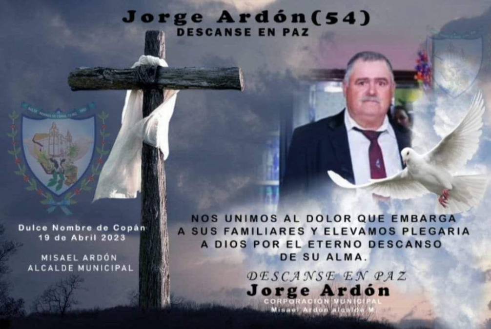 Jorge Ardón, de 54 años.