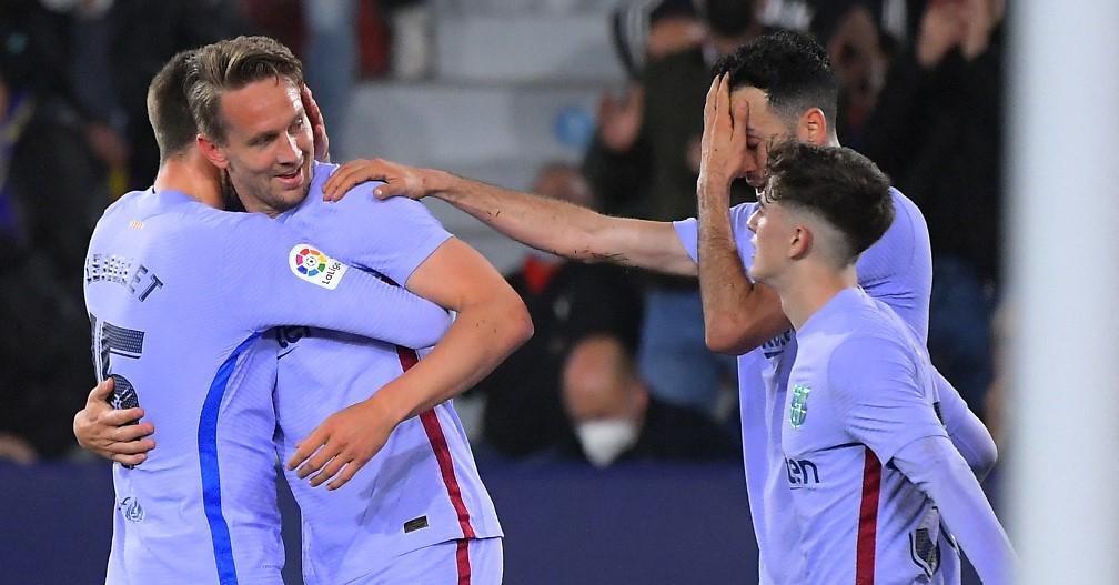 Barcelona sacó su casta y consiguió una enorme victoria en campo del Levante. Foto AFP.