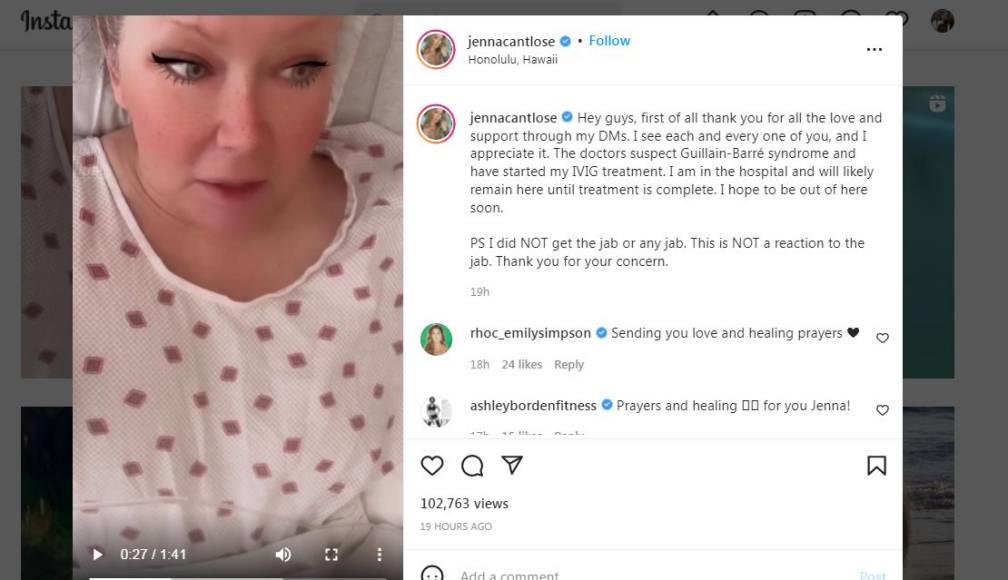 Hospitalizan a la actriz Jenna Jameson y le diagnostican esta enfermedad