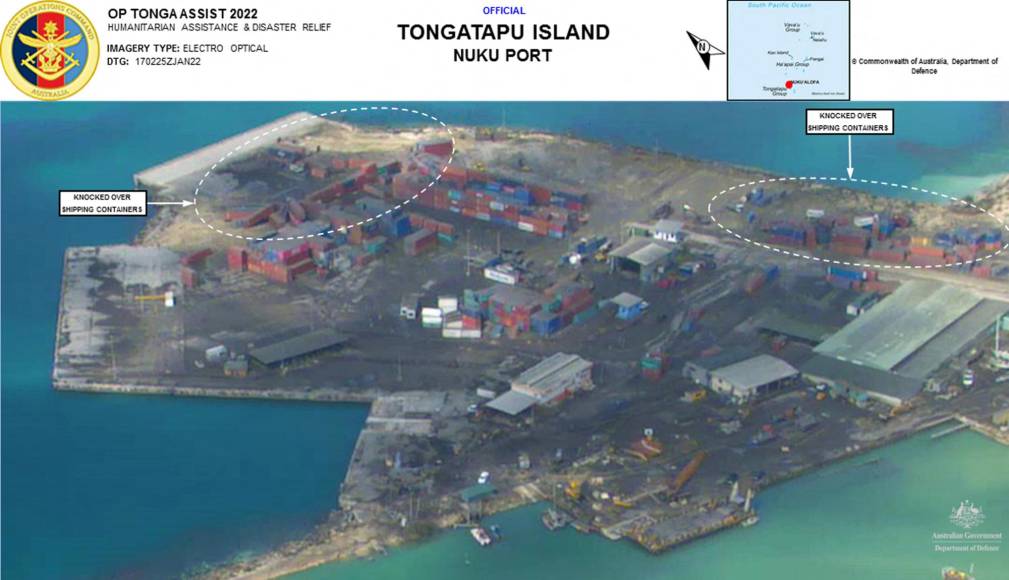 Las imágenes que muestran la devastación en Tonga tras la erupción seguida por un tsunami
