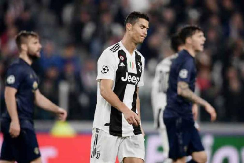Juventus y Cristiano Ronaldo salieron decepcionados tras perder 1-2 ante Manchester United en un partido lleno de polémica. Mira las imágenes más curiosas del juego. FOTOS AFP.