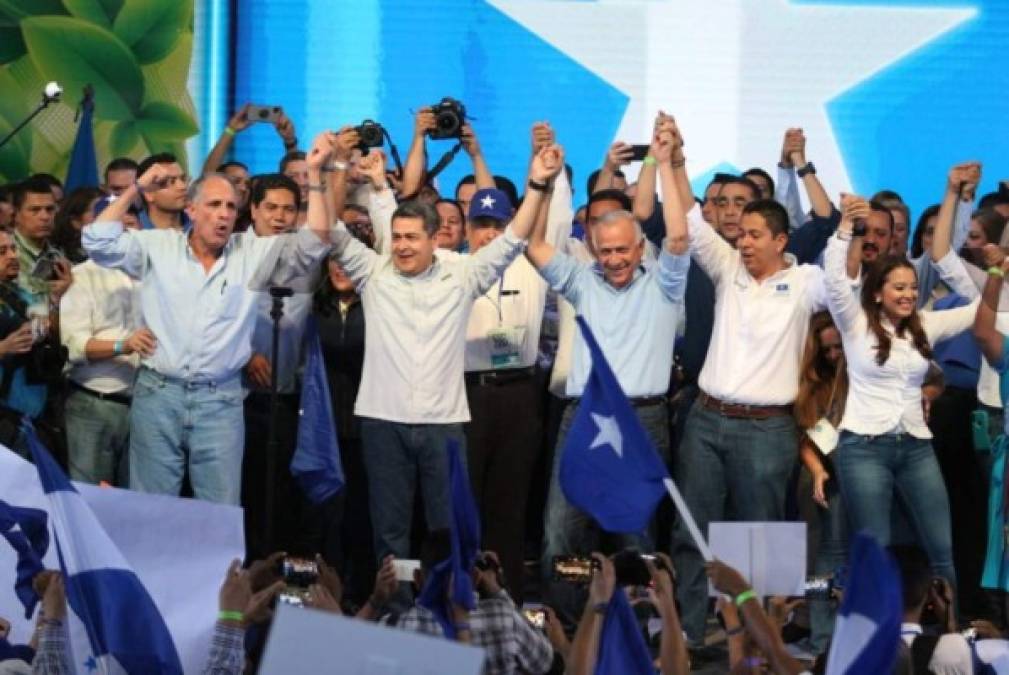 El alcalde de Tegucigalpa, Nasry Asfura; y Mauricio Oliva, presidente del Congreso Nacional, también dijeron presente en la convención.
