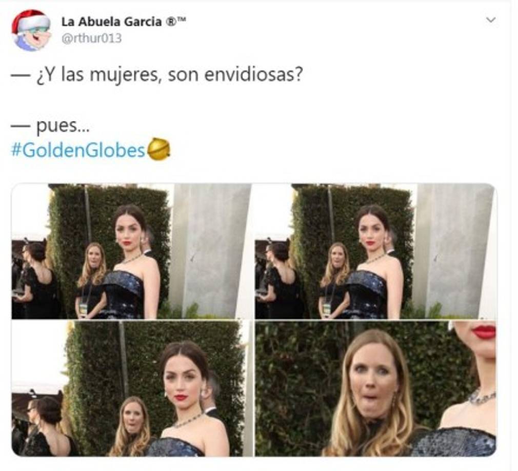 Esta asistente del staff de los Globos de Oro se robó el show por su mirada a Ana de Armas. ¿Será igual de viral que la 'water girl' que se vio el año pasado? <a href='https://www.laprensa.hn/espectaculos/1247846-411/chica-agua-fiji-globos-del-oro-2019-quien-es-kelleth-cuthbert-edecan-que-robo-camara' style='color:red;text-decoration:underline' target='_blank'>Ella es la 'chica del agua' en los Globos del Oro 2019</a>