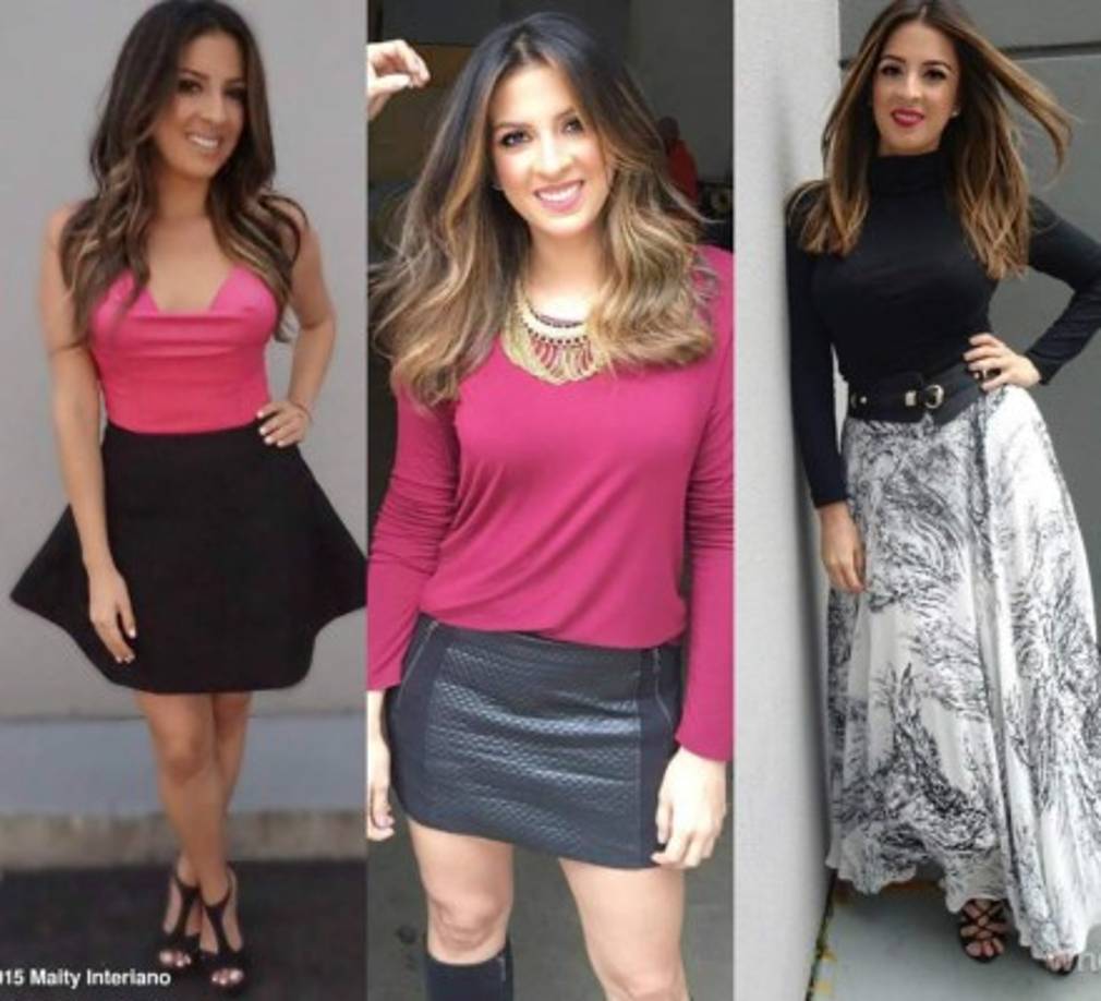 Maity Interiano le gusta experimentar por eso utiliza faldas cortas y largas.