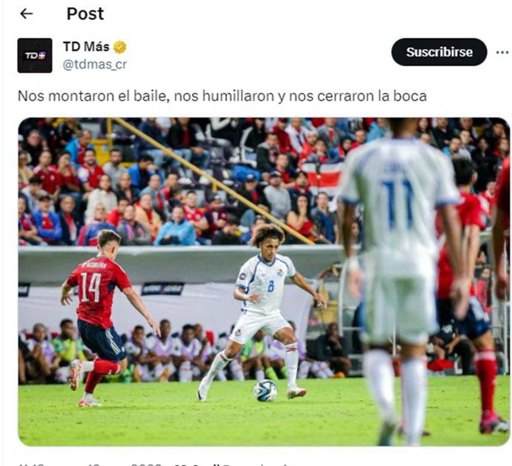 ”Nos montaron el baile, nos humillaron y nos cerraron la boca”, señala la prensa tica.