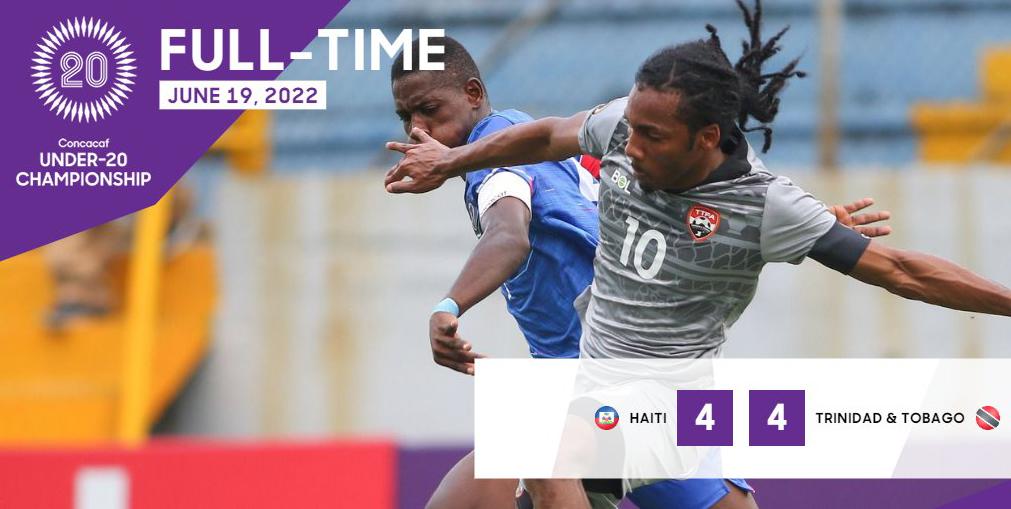 Haití y Trinidad y Tobago protagonizaron el mejor partido de lo que va del Premundial Sub-20
