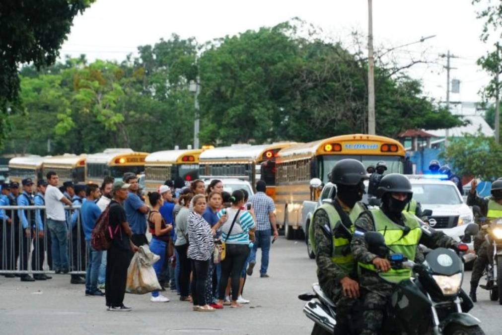 La operación 'Arpía VI' se ejecutó desde tempranas horas en el centro penal de San Pedro Sula y la Penitenciaría Nacional de Támara.