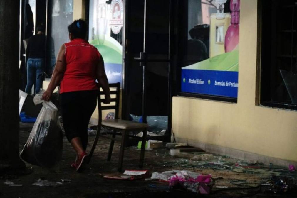 Imágenes: Estos son los estragos tras saqueos en San Pedro Sula