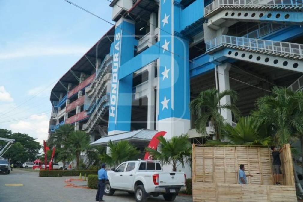 El recinto deportivo también ha sido pintado.