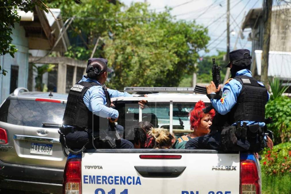 Operativo termina en tiroteo entre policías y pandilleros en la Col. La Unión de San Pedro Sula (Fotos)