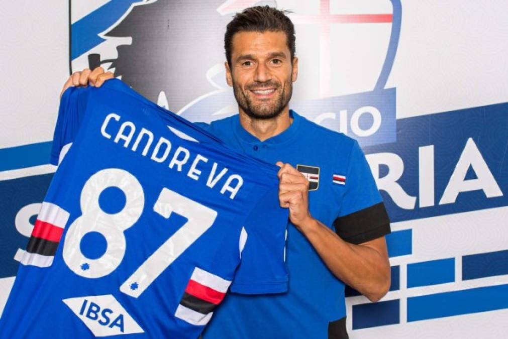 El italiano Antonio Candreva deja el Inter de Milán tras cuatro temporadas y se ha convertido en nuevo jugador de la Sampdoria. El carrilero ha firmado hasta el 30 de junio de 2014, fecha en la que ya tendrá 37 años.