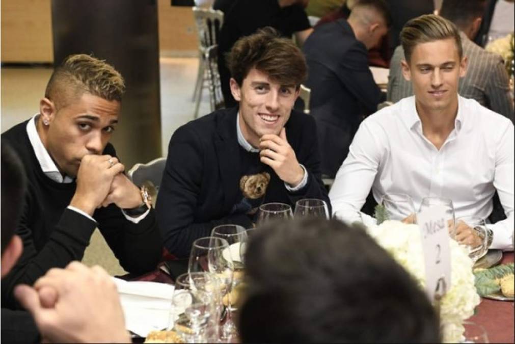 Mariano Díaz, Álvaro Odriozola y Marcos Llorente.