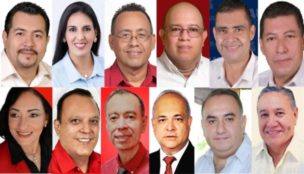 Estos son los 12 precandidatos a alcalde de la ciudad de El Progreso, Yoro. Dos nacionalistas, tres liberales y siete del partido Libertad y Refundación (Libre).