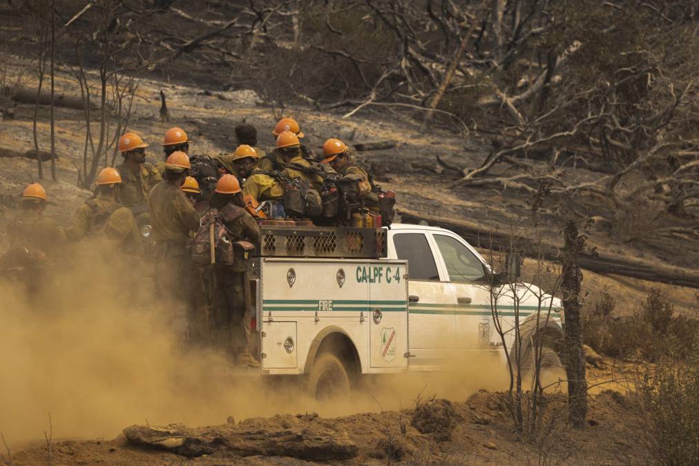 Unas 650 personas trabajaban para apagar el fuego el domingo, de acuerdo con el Grupo Nacional de Coordinación de Incendios Forestales.