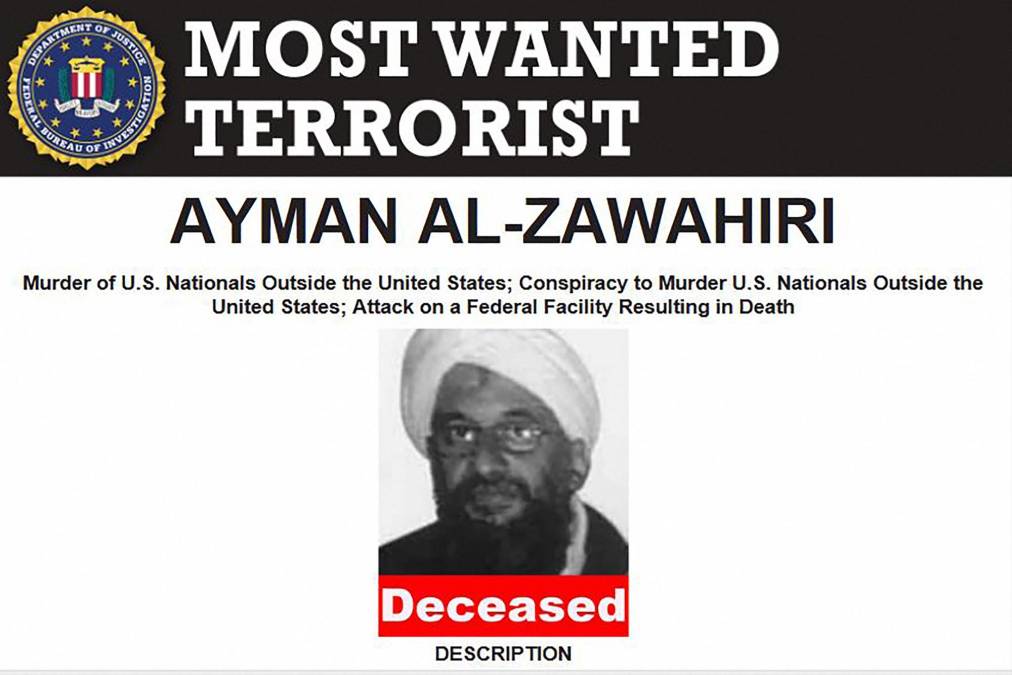 Así fue el ataque en el que Estados Unidos mató a Al-Zawahri, la mente detrás de los ataques del 11-S