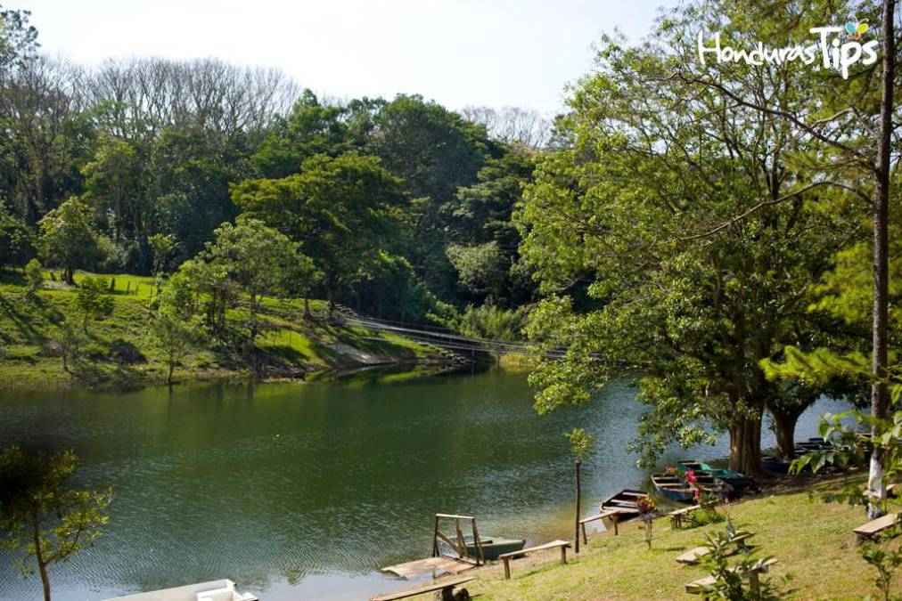 El sendero conduce hasta un puente colgante que le da más emoción al paseo y desde allí podrá deleitarse con la vista panorámica que ofrece tanto de los vestigios arqueológicos como de la naturaleza.