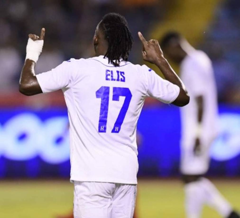 Así celebró Alberth Elis su segundo gol del partido.