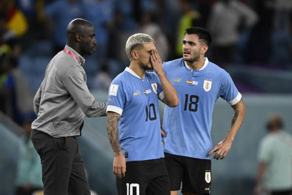 Desgarradoras imágenes de Uruguay tras decirle adiós a Qatar