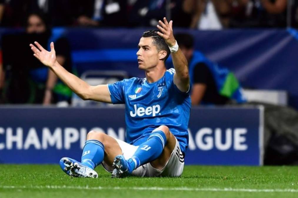 Cristiano Ronaldo tuvo una noche gris en el Wanda Metropolitano.