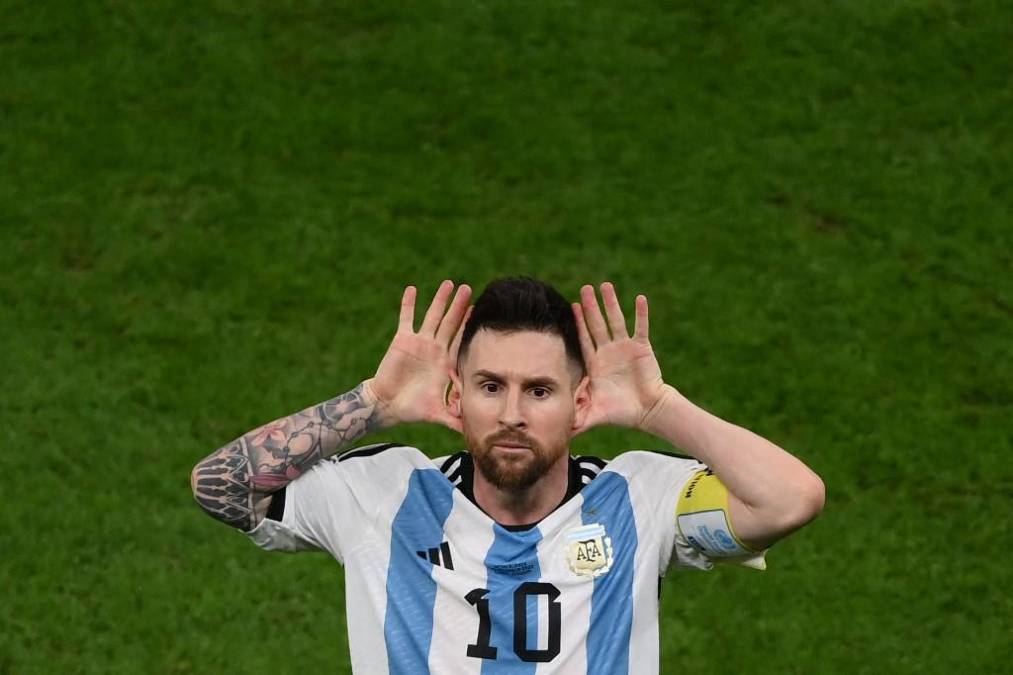 Lionel Messi marcó un gol en el partido y se le vio como pocas veces. Molesto, provocador y peleando.