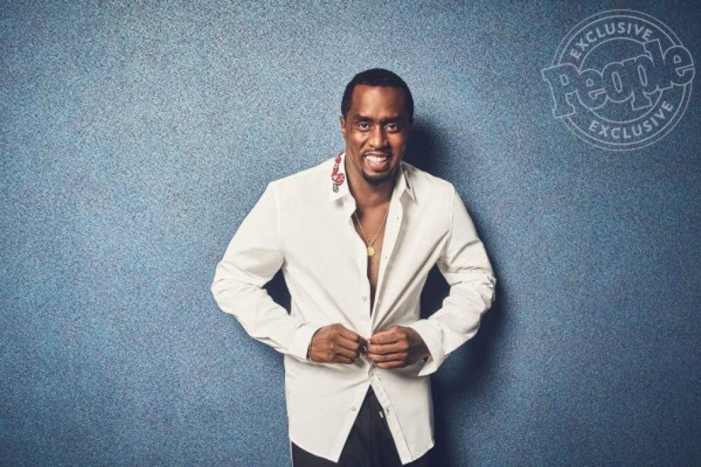 Pictured: Sean Combs<br/>Sean 'Puff Daddy' Combs photographed in Beverly Hills on Tuesday June 20th 2017, California with his family: Janice Smalls, Quincy Brown, Christian Combs, Jesse Combs, D'Lila Combs, Justin Combs, and Chance Combs by Koury Angelo for People magazine<br/><br/><br/>Hair: Nina Mercado<br/>Grooming/Makeup: Marcus Hatch & Lucia Rodriguez<br/>Styling:Derek Roche<br/><br/>Shirt ñ Gucci