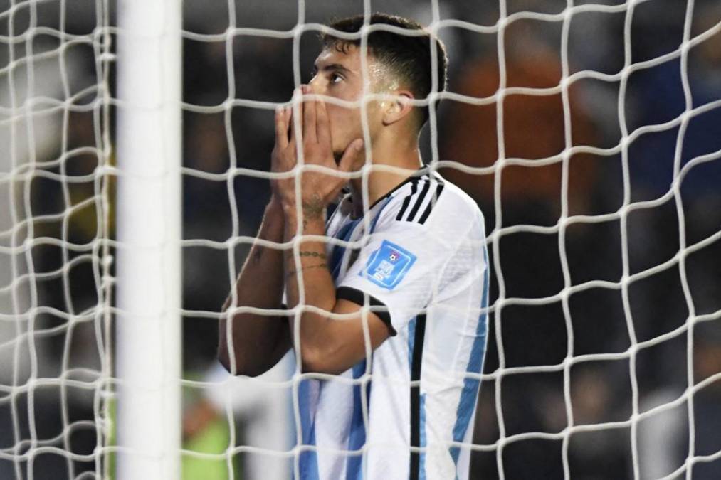 Los jugadores de Argentina no estuvieron finos de cara a la portería.