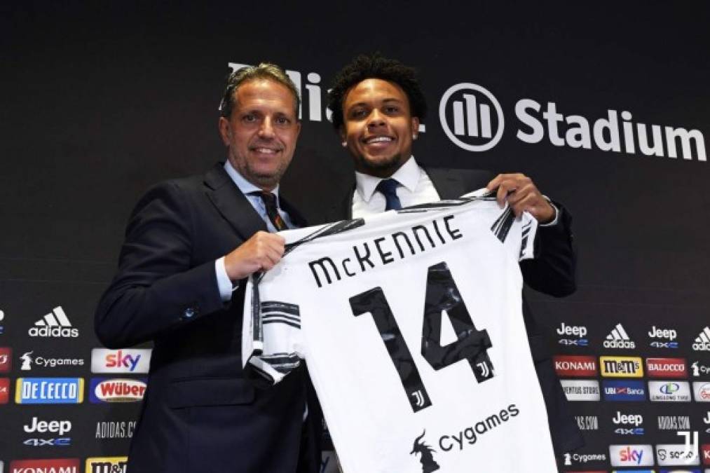 Weston McKennie: El centrocampista estadounidense ha sido presentado oficialmente como jugador de la Juventus. El volante ha reconocido que es un sueño compartir vestuario con Cristiano Ronaldo: 'Solía jugar con él en los videojuegos'. indicó el exjugador del Shalke 04.