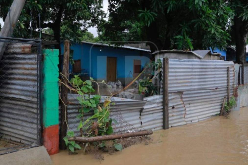 FOTOS: Así resultaron afectadas colonias del sector de Chamelecón tras fuertes lluvias de Iota