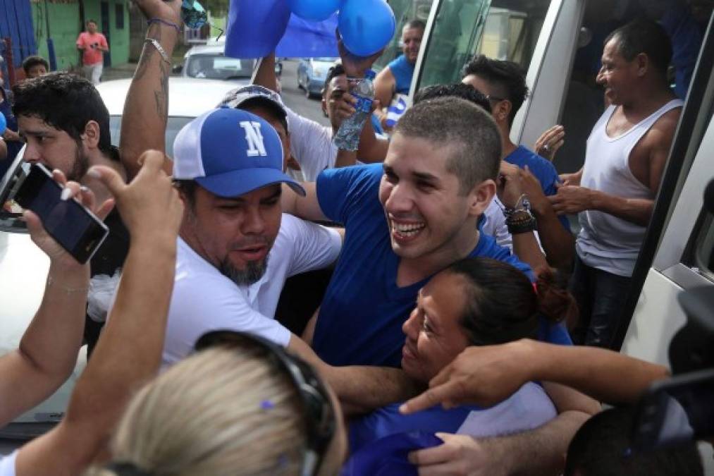 El líder estudiantil, Edwin Carcache, fue uno de los 50 opositores liberados por el Gobierno de Ortega.