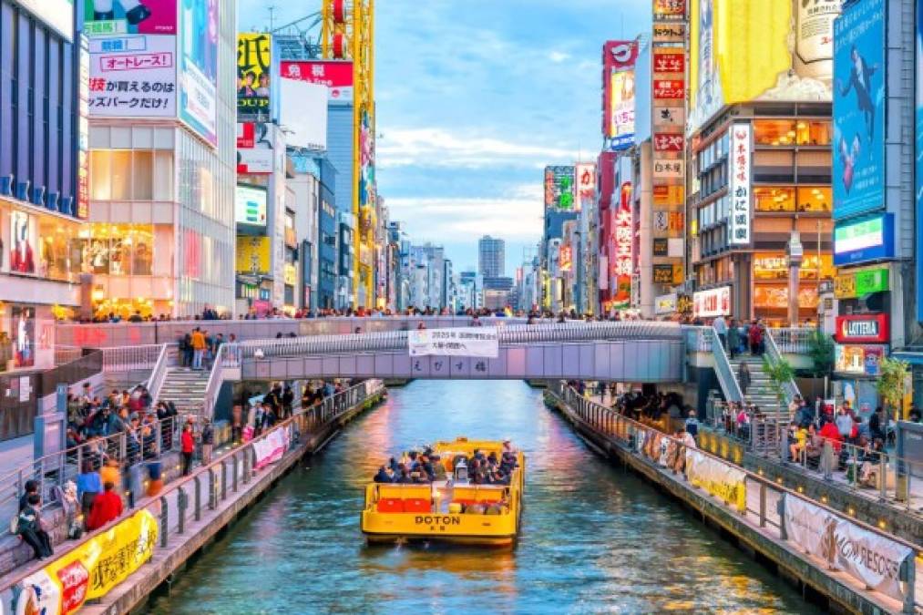 Osaka, la tercera ciudad más grande de Japón, ocupa el cuarto lugar en el ranking.