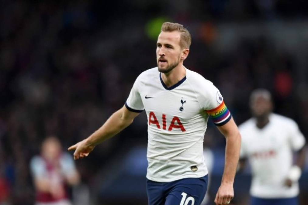 6. Harry Kane - El delantero inglés del Tottenham tiene un valor de 150 millones de euros.