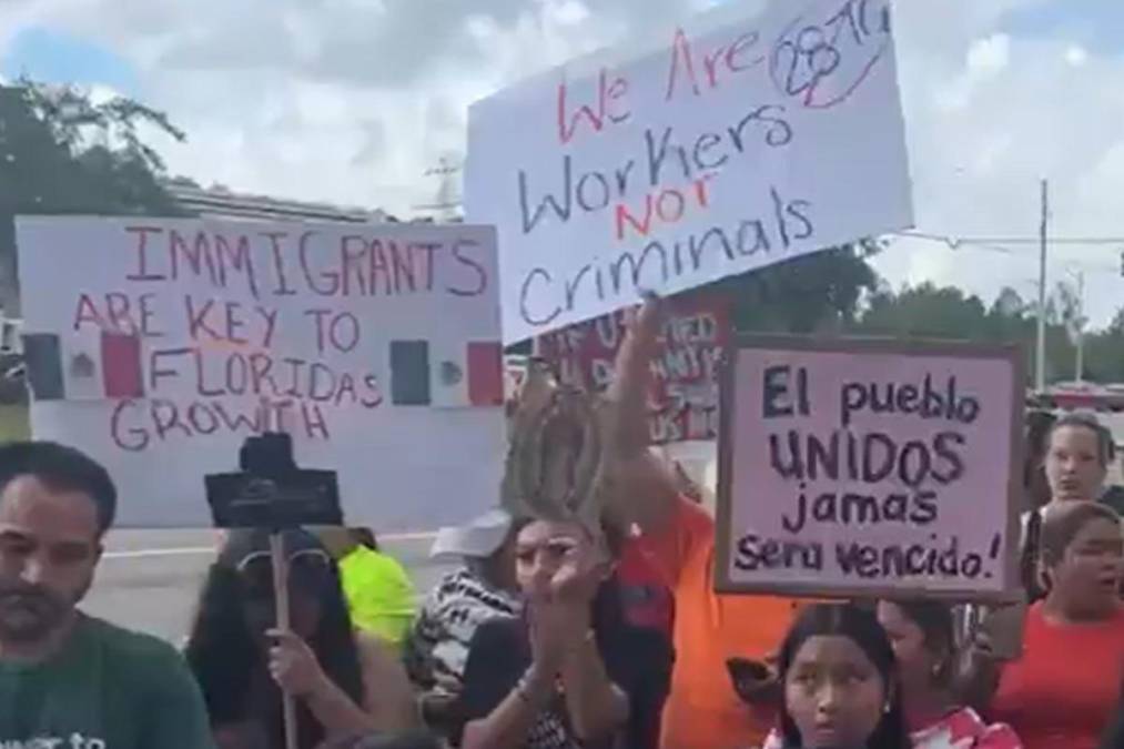 Hondureños en Florida se suman a protesta contra la Ley SB 1718