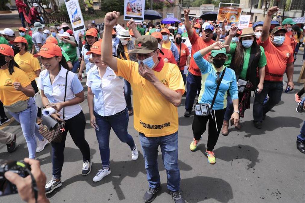 Hondureños se movilizan para conmemorar el Día del Trabajador