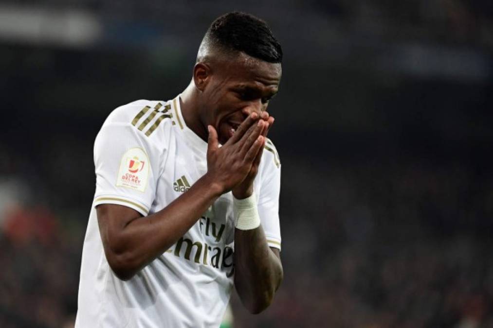 Vinicius fue el jugador que más insistió de cara a la portería de la Real Sociedad.