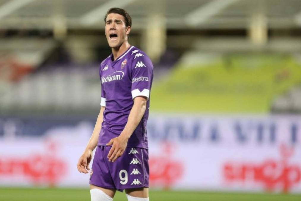 14- Dusan Vlahovic: (Fiorentina) 42 puntos (21 goles). Foto Facebook Fiorentina.