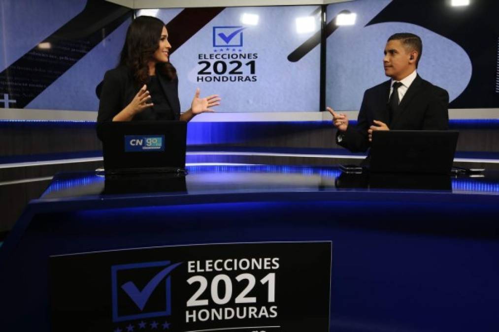 Andrea Hernández de GO TV y Fernando Maldonado de Diario El Heraldo formaron parte del staff de los presentadores de la histórica transmisión multimedia de Grupo Opsa.