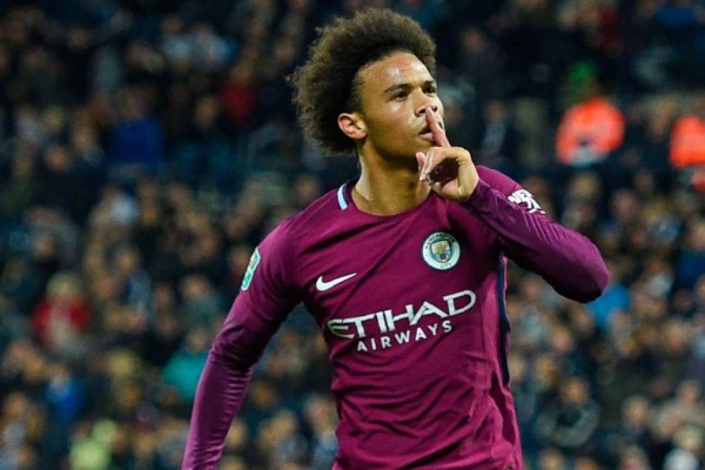 14. Leroy Sané - El extremo izquierdo alemán del Manchester City tiene un valor de 100 millones de euros.