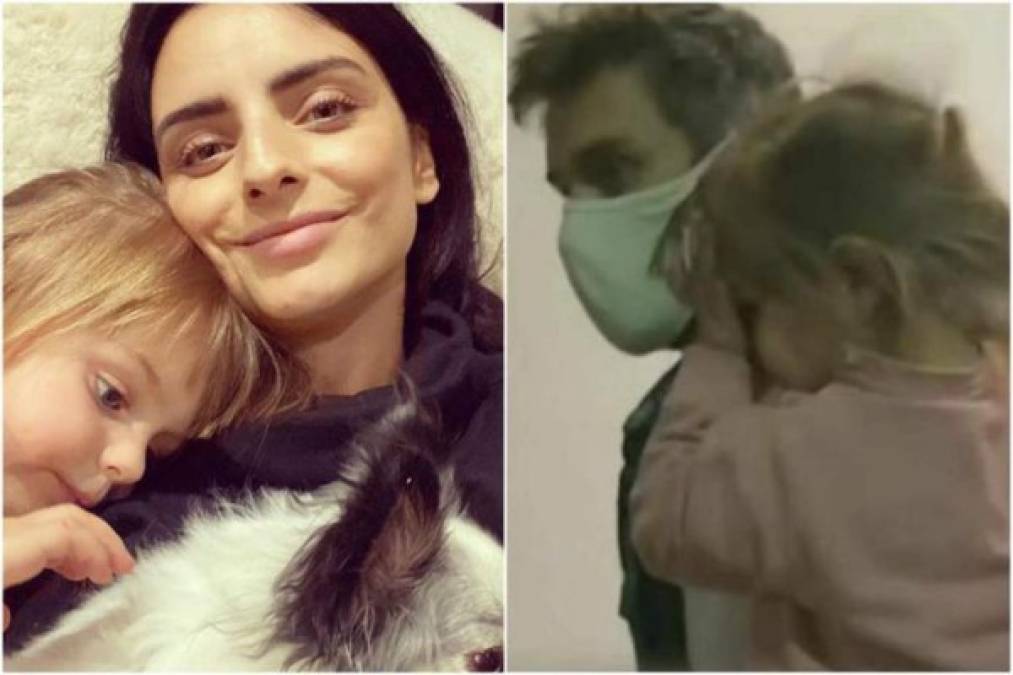 El fotógrafo llevaba a la hija de Mauricio Ochmann en los hombros y los medios de comunicación lograron preguntarle a Aislinn sobre su reciente separación.<br/><br/>