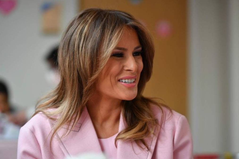 La primera dama de EEUU, Melania Trump, también se unió a conmemorar el día de San Valentín.