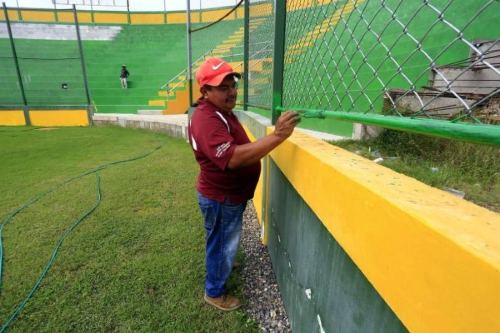 Los trabajos en el estadio del Parrillas One están en un 85 por ciento finalizados.