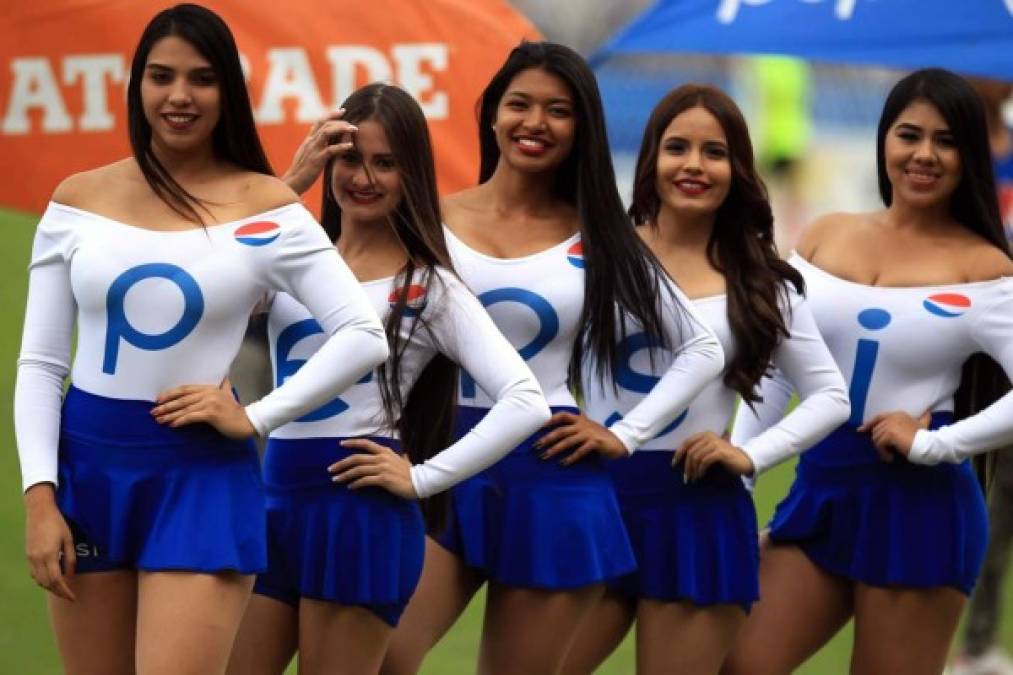 Las hermosas chicas que engalanaron la quinta jornada del Torneo Clausura 2019 de la Liga Nacional de Honduras.