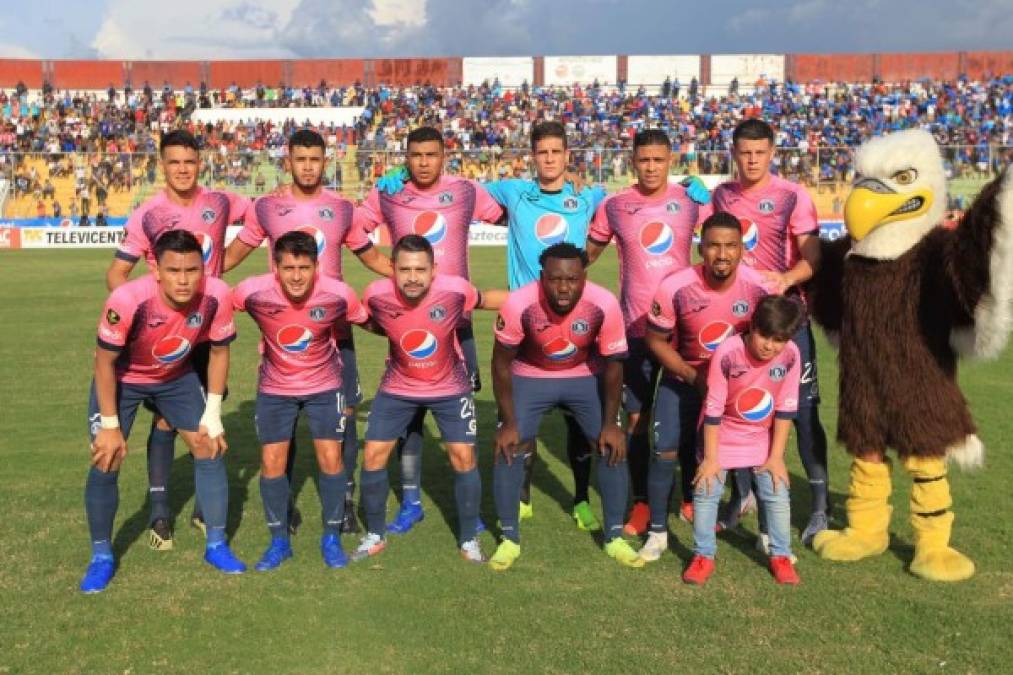 El Motagua lució una camiseta rosada en apoyo a la Lucha contra el Cáncer de Mama.