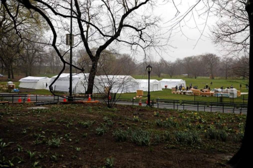 Nueva York abre un hospital de campaña en Central Park por emergencia de coronavirus