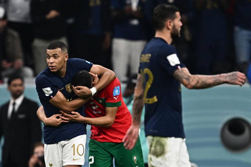 Gran gesto de Mbappé, júbilo de Francia y el dolor de Marruecos