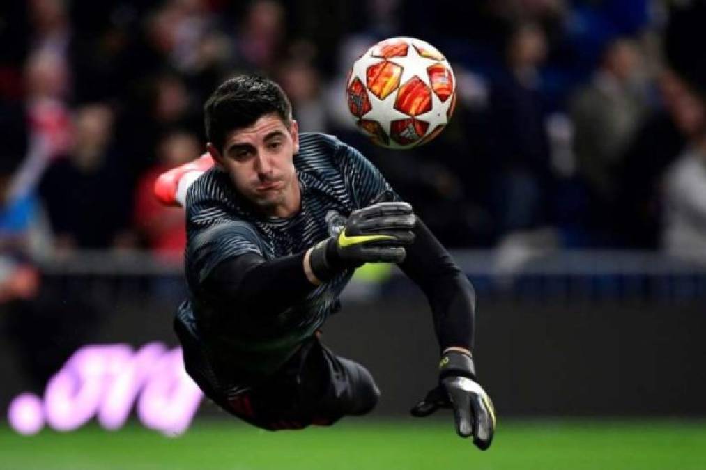 Courtois: El belga será el aquero titular del Real Madrid en el duelo ante Bayern Múnich.