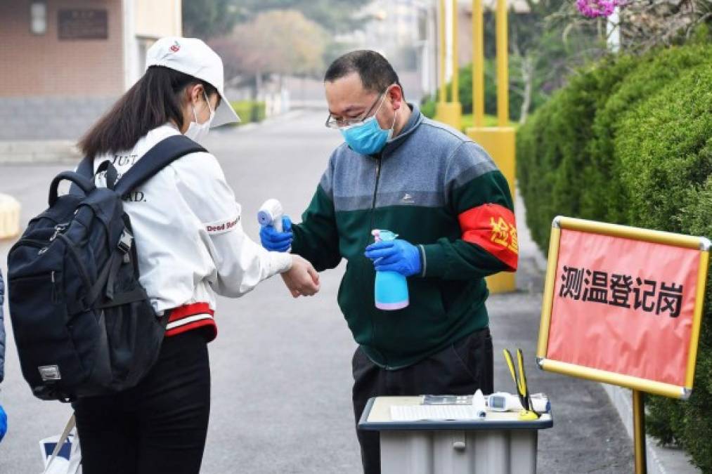 En China todos están siguiendo con las medidas de bioseguridad para evitar contagios del coronavirus.