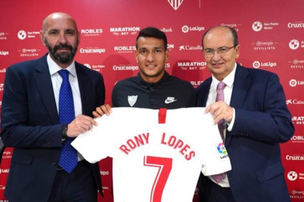 El Sevilla ha presentado a su nuevo fichaje, el mediocampista portugués Rony Lopes, quien llega procedente del A.S. Monaco.