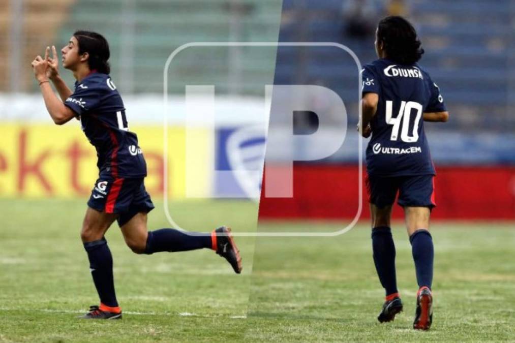 Yostin Obando, hijo del exjugador motagüense César 'Nene' Obando, debutó con la camiseta del Motagua entrando en el segundo tiempo con el dorsal 40 en su espalda.