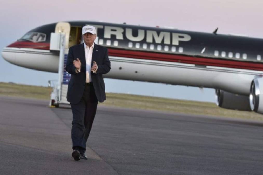 El Boeing 757 con el que el expresidente Donald Trump hizo campaña durante las elecciones de 2016 y que era apodado el “Trump Force Once” está abandonado en un aeropuerto al norte de la ciudad de Nueva York.<br/>